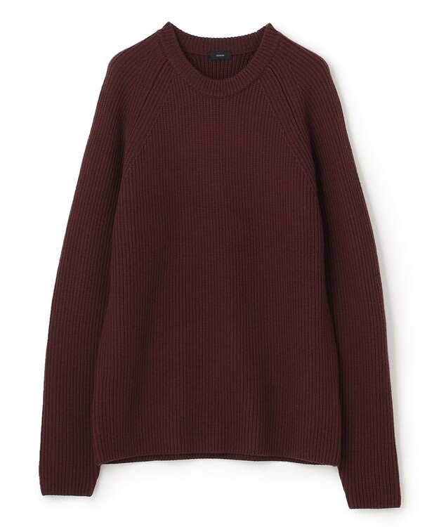 JOSEPH HOMME リッジメリノ　クルーネック ワイン系
