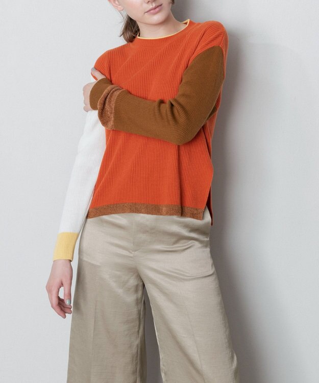TRICOTE カラーリブセーター 65ORANGE
