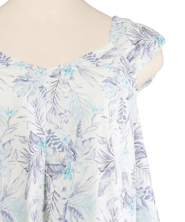 San-ai Resort（三愛水着楽園） プリントワンピ見えビキニ　9M・11L　【San-ai Resort（サンアイリゾート）】 ブルー