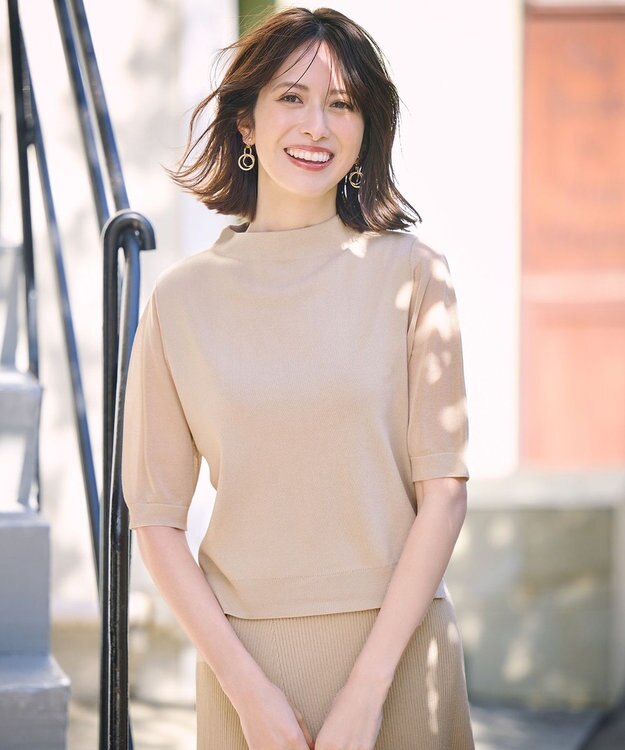 ANY SIS 【好印象企画】ニット セットアップ ベージュ