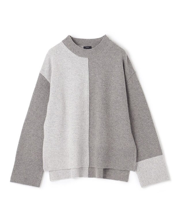 Joseph ウール　セーターロング JOSEPH - ジョセフ ダイヤ柄 長袖 ウール セーター S ブラック系