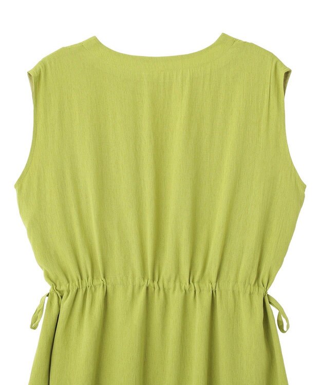 YECCA VECCA ドライタッチシアードロストワンピース Lime Green