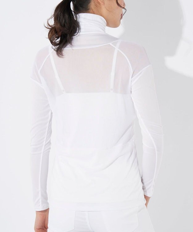 FILA GOLF／marie claire 【Marie claire sports】ハイネックメッシュアンダーシャツ ホワイト