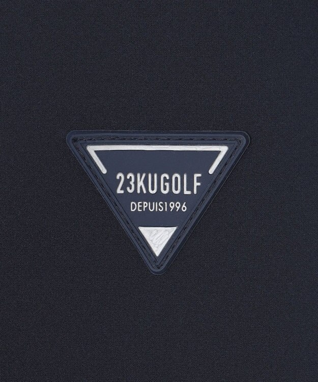 23区GOLF 【MEN】【吸水速乾・UVケア】ライトダンボール半袖シャツ 伸縮性に優れた高機能シャツ ネイビー系