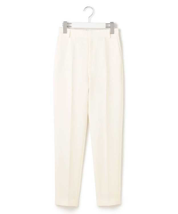 23区 S 【Sサイズ限定】ストレッチダブルクロス テーパード パンツ アイボリー系