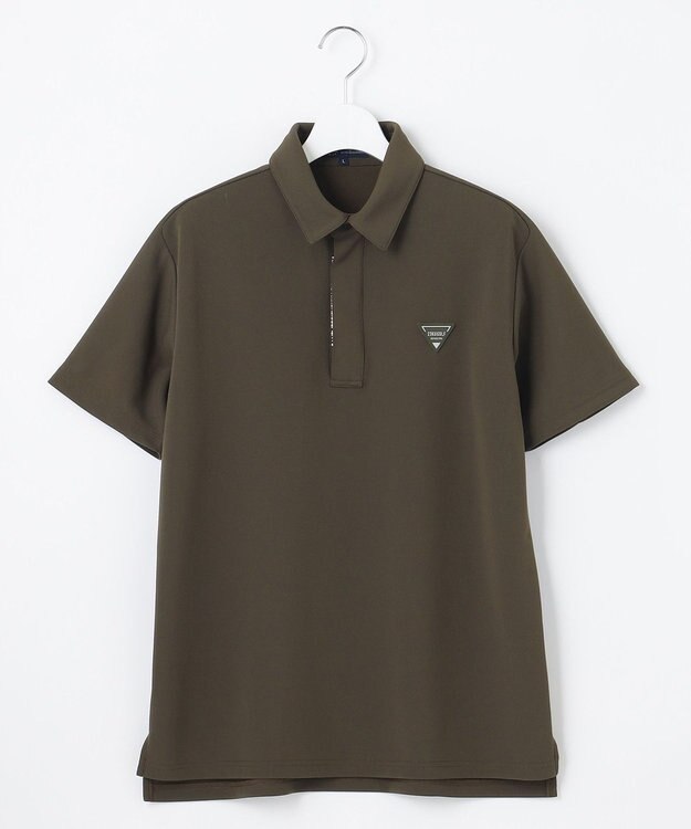 23区GOLF 【MEN】【吸水速乾・UVケア】ライトダンボール半袖シャツ 伸縮性に優れた高機能シャツ カーキ系