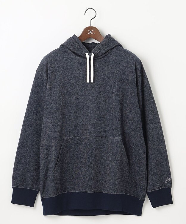 JOSEPH ABBOUD MOUNTAIN 【SPACE／UNISEX】オーガニックコットン使用 ヴィンテージインレー パーカー ネイビー系