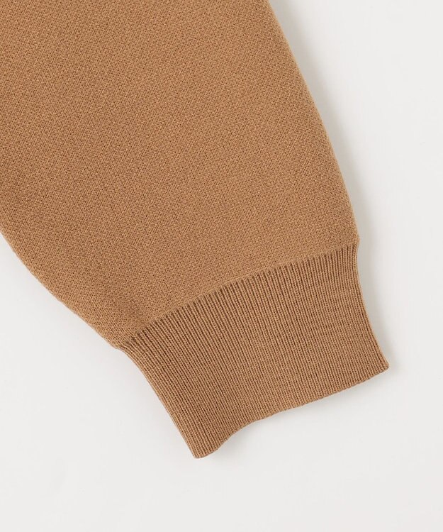 Feroux 【洗える】レタードロゴ プルオーバーニット ダークブラウン系