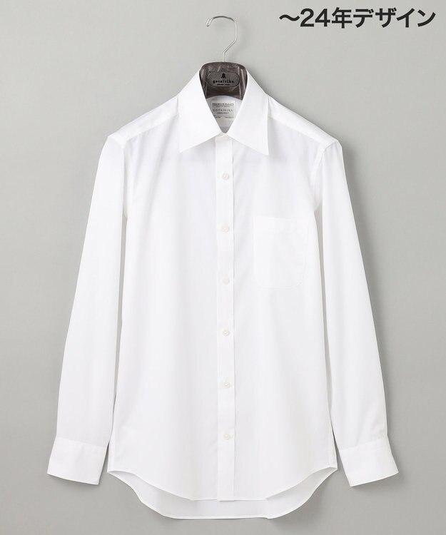 GOTAIRIKU 【形態安定】PREMIUMPLEATS_スナップダウン 通年ドレスシャツ(25年秋冬モデル) ホワイト系