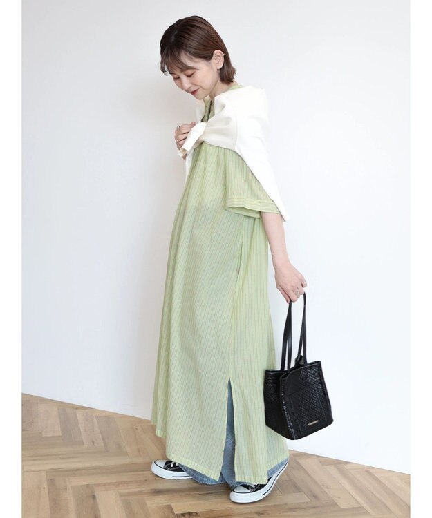 AMERICAN HOLIC ふんわりインドボイルロングワンピース Mint