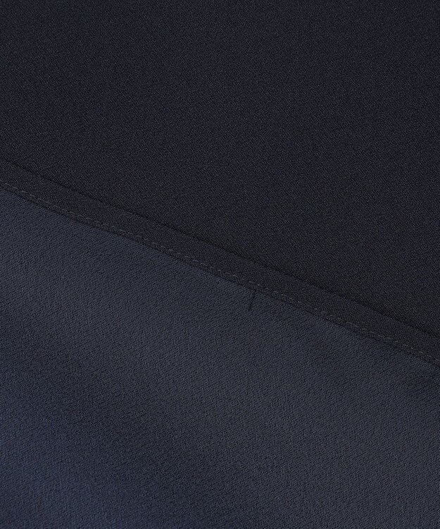 ICB 【接触冷感・UVケア・速乾・洗える】 FluidBackSatin ノースリーブブラウス ネイビー系