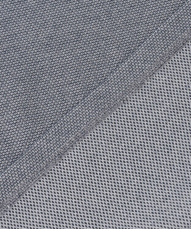 23区GOLF 定番人気【MEN】ハニカムカノコ 長袖ポロシャツ グレー系