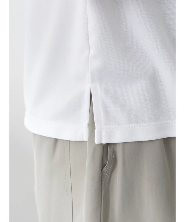 earth music&ecology スポーティー刺繍ロゴＴ Off White