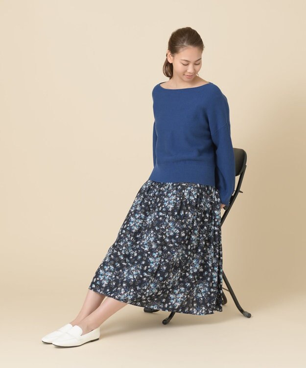 ONWARD Reuse Park 【自由区】スカート春夏 ネイビー