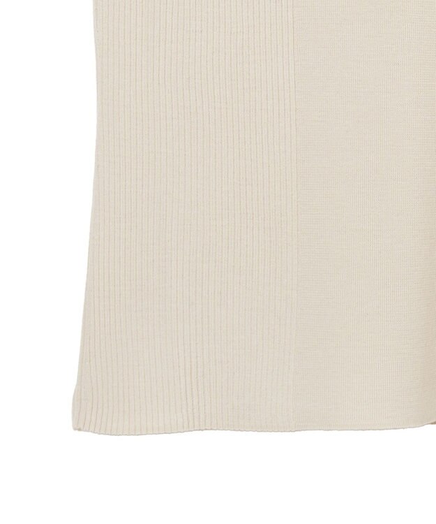 JOSEPH 【洗える】ファインリブメリノ　ショートスリーブニット Quail