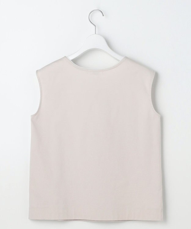 J.PRESS LADIES S スムースジャージー ノースリーブ カットソー グレージュ系