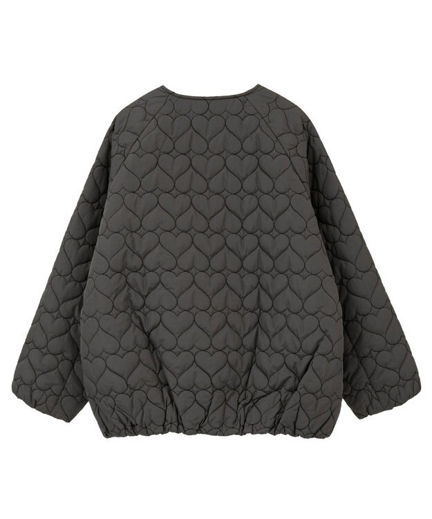 Green Parks ・ｓｗｉｎｇ　ｂｙ　ハートキルトコクーンブルゾン Charcoal Gray