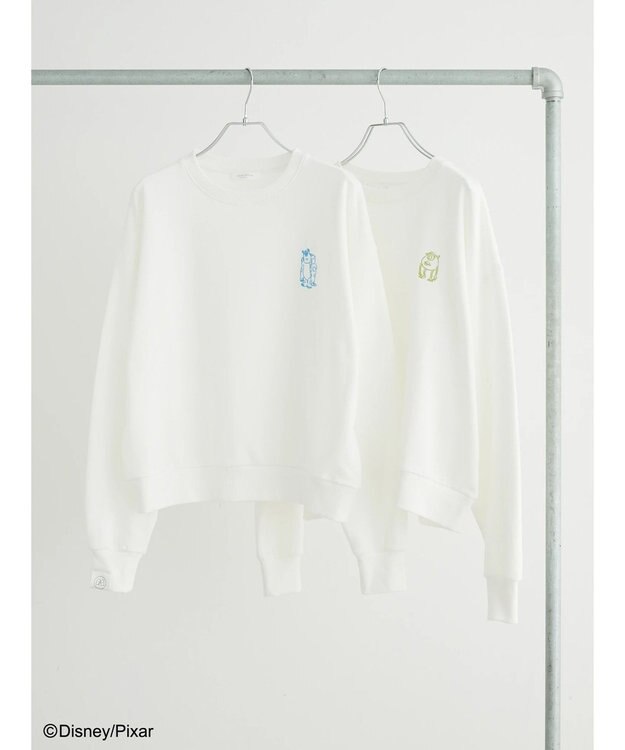 Green Parks モンスターズ・インク／ワンポイント裏毛スウェット Lime Green