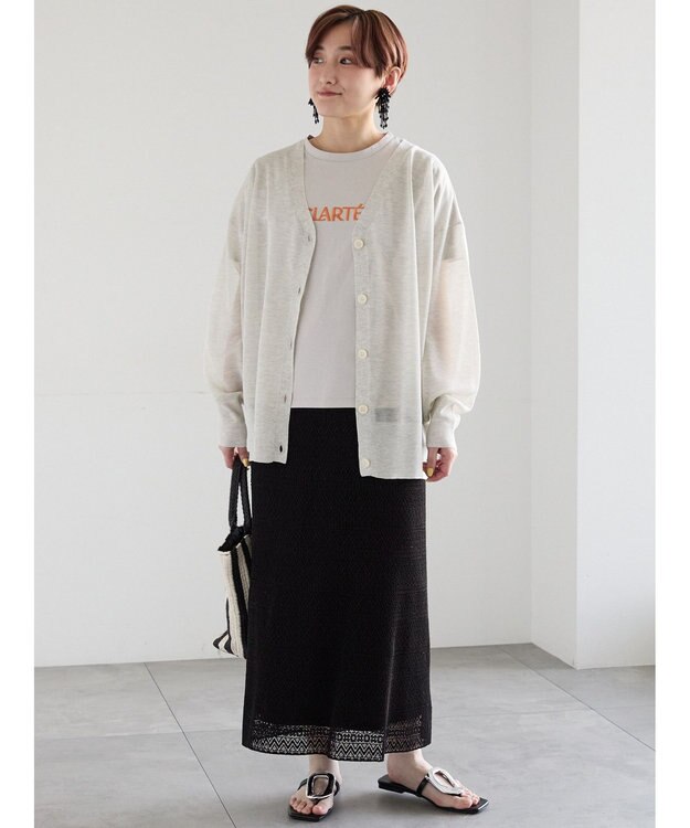 Te chichi レースプリーツナロースカート《2026 SUMMER LOOK item》 ブラック