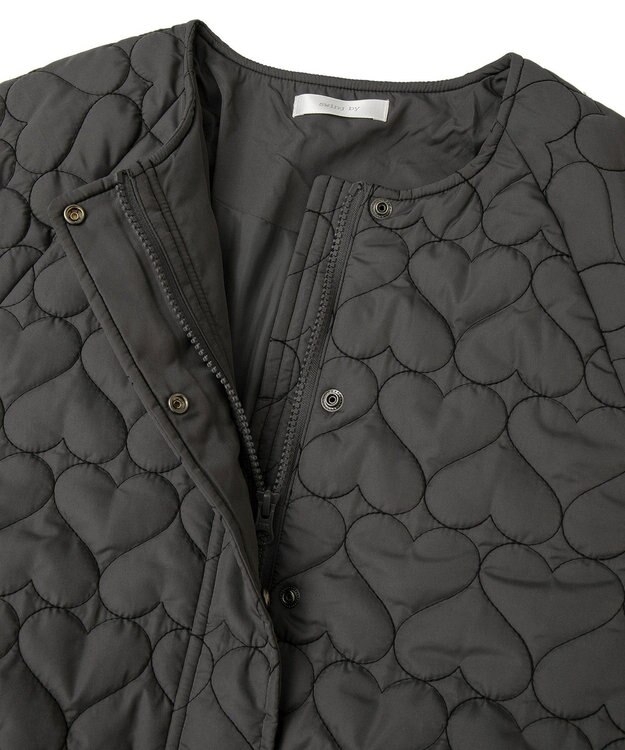 Green Parks ・ｓｗｉｎｇ　ｂｙ　ハートキルトコクーンブルゾン Charcoal Gray