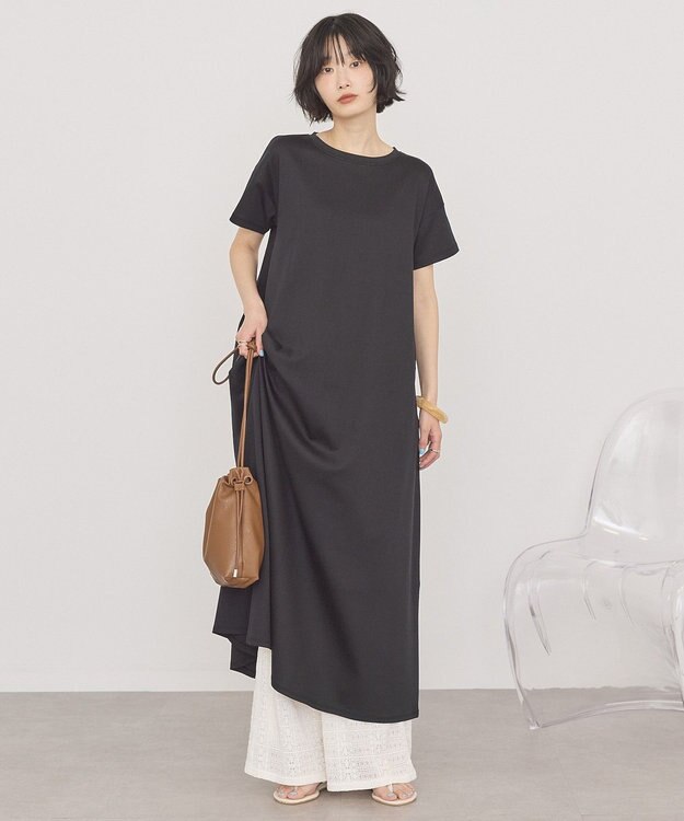 AMERICAN HOLIC 【選べる丈】フレアワンピース Black