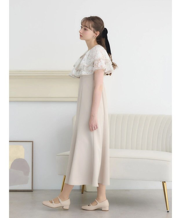 earth music&ecology ＳＥＴ２点レースボレロ＋キャミワンピース Beige