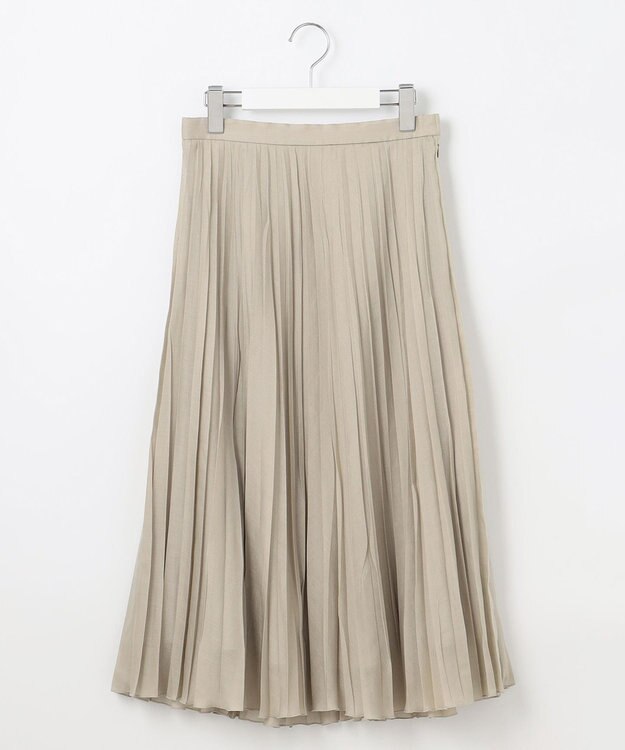 J.PRESS LADIES L ラミータンブラー プリーツ スカート ベージュ系
