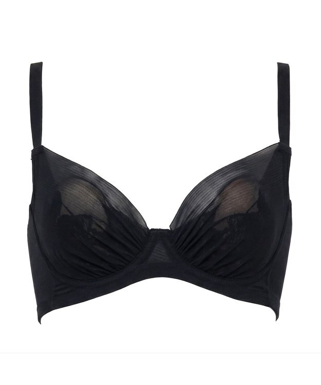 BRADELIS New York 【BRADELIS FIT】Sheer Skin Bra 補正下着 補整 ブラジャー 響きにくいモールドカップ ブラック