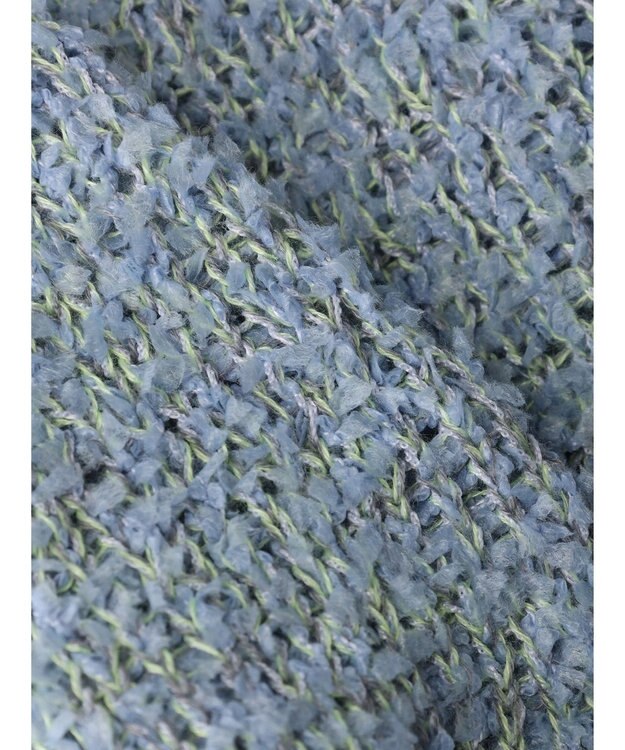 YECCA VECCA レースアップリボンヤーンニット Blue