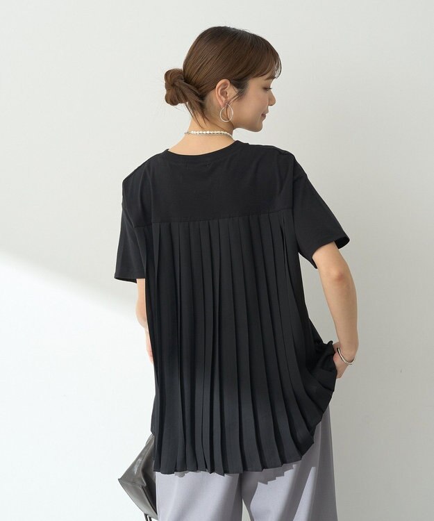 earth music&ecology バックプリーツドッキングチュニック Black