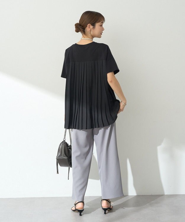 earth music&ecology バックプリーツドッキングチュニック Black