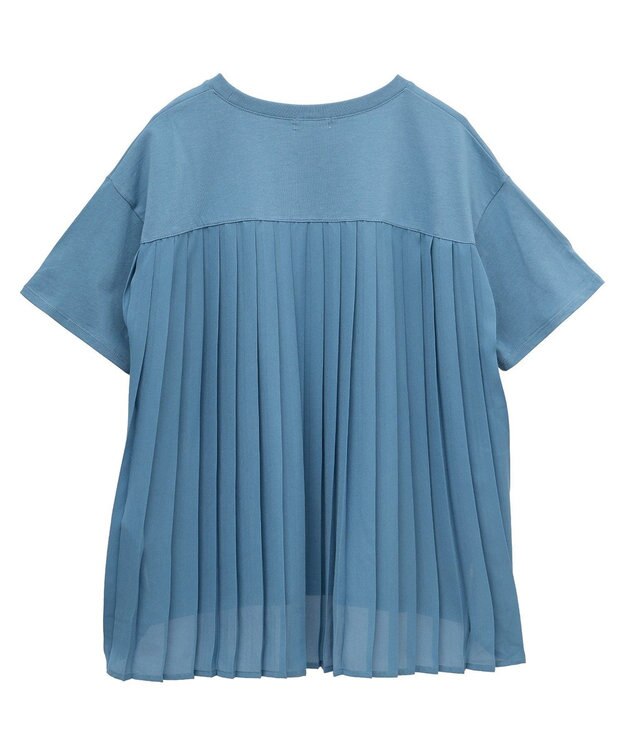earth music&ecology バックプリーツドッキングチュニック Blue