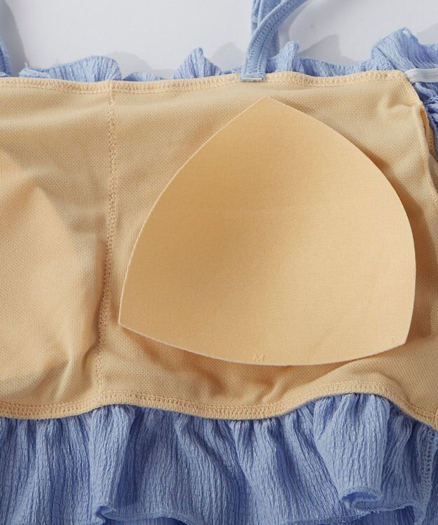 OP／FILA 【repipi armario】オフショルトップスセパレート水着 ブルー