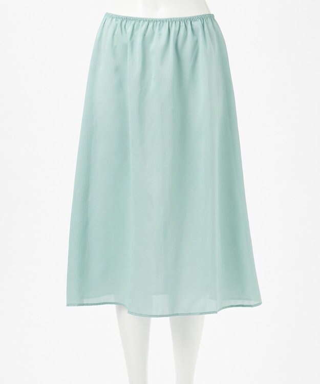 23区 【エステータ】チンツリネン Aライン フレアワンピース ターコイズブルー系