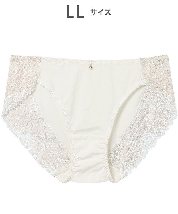 Wing ペアショーツ 【マッチミーブラ】 やさしいフィット感 身生地部はソフトな風合い はきこみ丈あさめ KF2921 ウイング／ワコール アイボリー