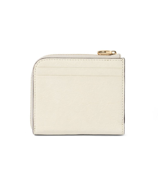 PELLE BORSA L字ファスナーミニ財布 Minato ミナト 3502 アイボリー