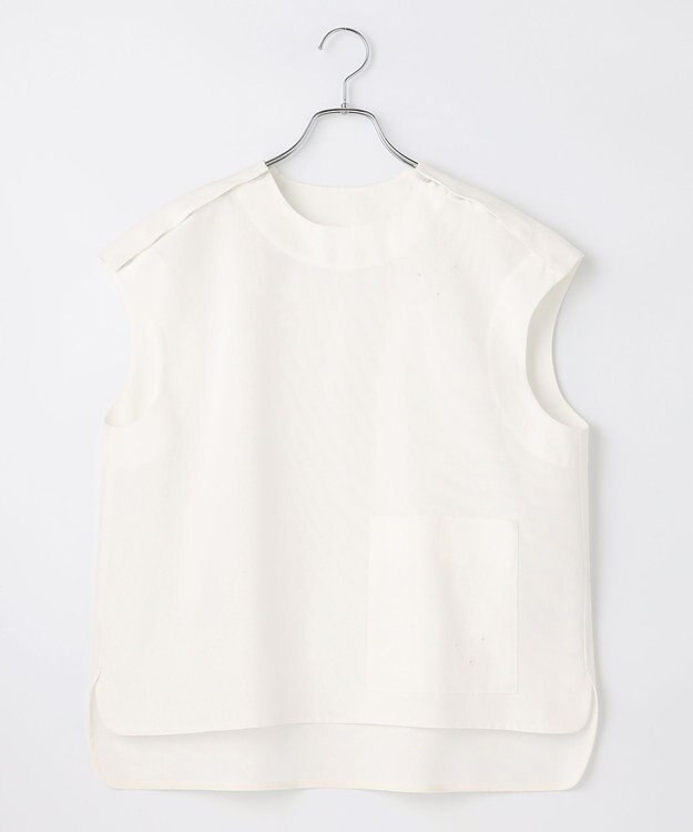 #Newans 【ANSWER for アクセサリーLOVER】ビッグポケットベストブラウス ホワイト系