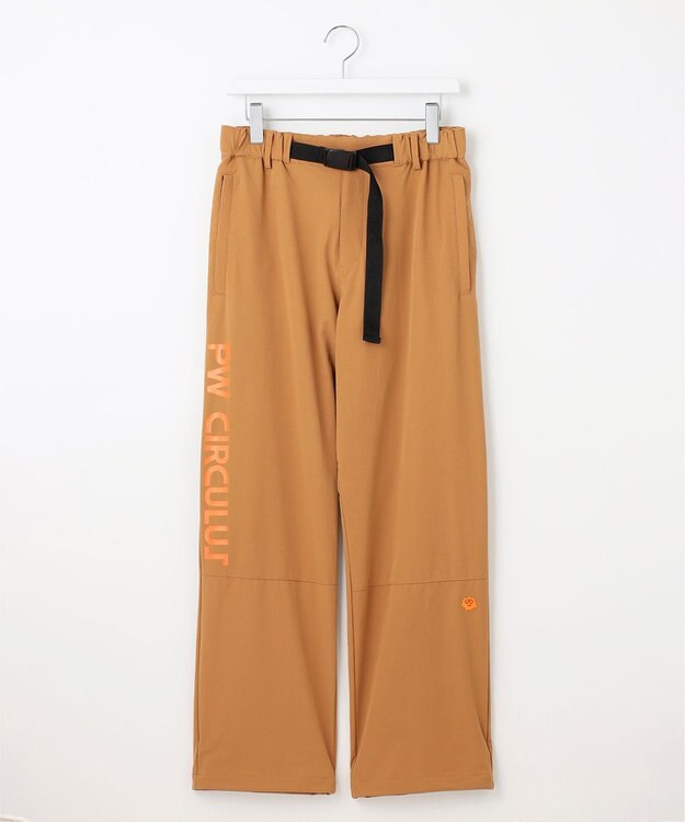 PW CIRCULUS 【裾スピンドル付 / 伸縮性あり 】【MEN】ベルト付 ヘムスピンドルパンツ ベージュ系