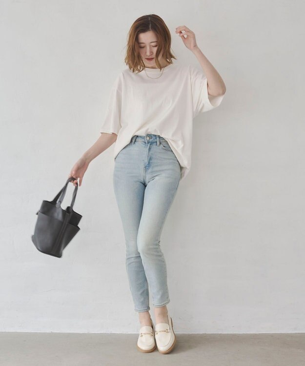 WEGO 【ユニセックス着用ITEM/SMLサイズ展開】コットンクルーネックT（SS） ホワイト