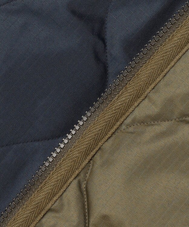 UNFILO 【120-150cm】TAION ミリタリーZIP Vネックダウンベスト(UNISEX) ダークオリーブ