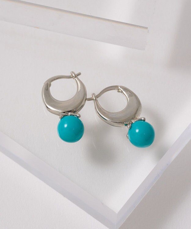 AMERICAN HOLIC カラーボールワンタッチピアス Turquoise Blue