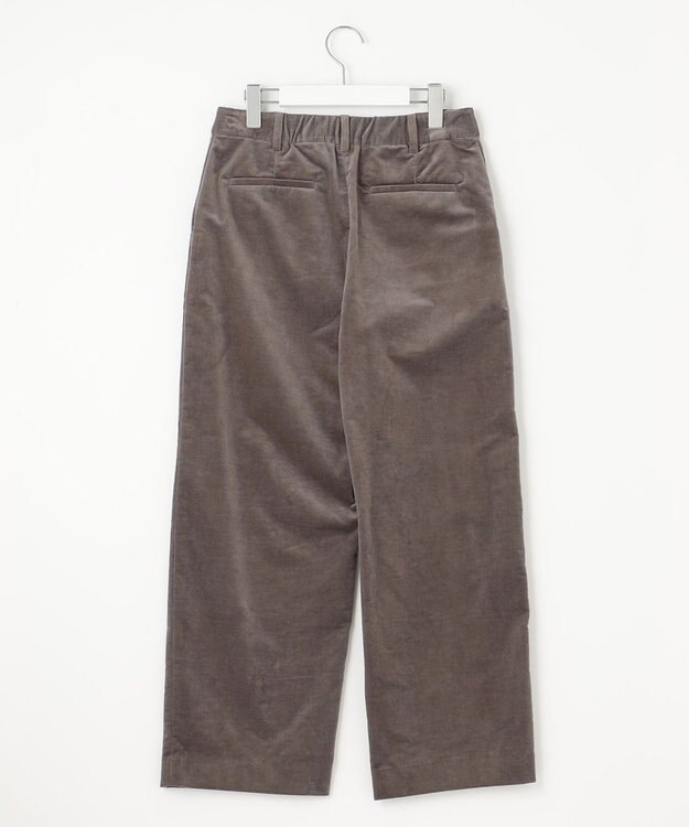 J.PRESS LADIES 【洗える・吸水速乾】AIRDUROY LIGHT コーデュロイ ベイカー パンツ ブラウン系
