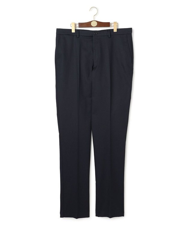 J.PRESS MEN 【KING SIZE】【ストレッチ】トリコチン ステムテーパードパンツ ネイビー系