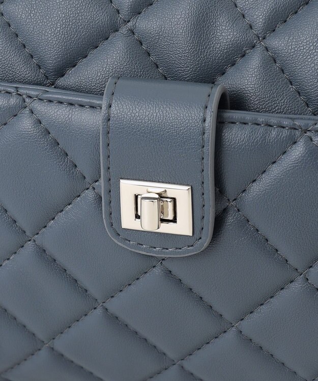 J.PRESS LADIES 【2way】キルティング ショルダー バッグ ダルブルー系