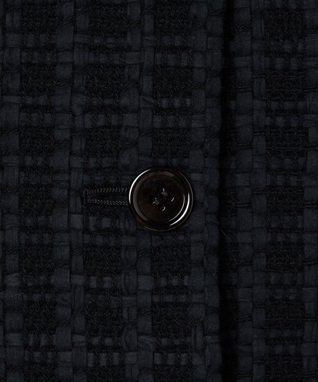 JOSEPH 【WEB&OUTLET限定】ツイスティングツウィード　ノーカラージャケット Black