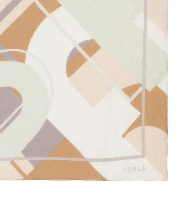 MOONBAT フルラ (FURLA) コットンプチスカーフ 50cm×50cm ベージュ