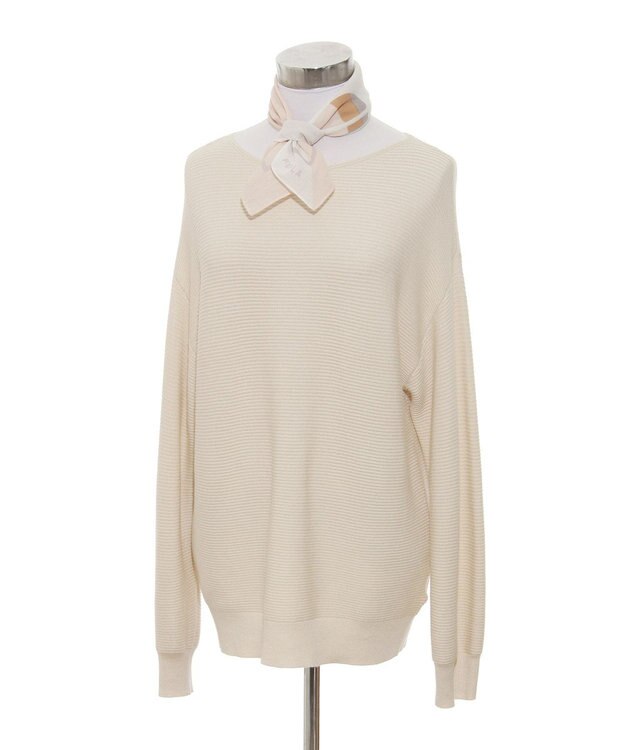 MOONBAT フルラ (FURLA) コットンプチスカーフ 50cm×50cm ベージュ