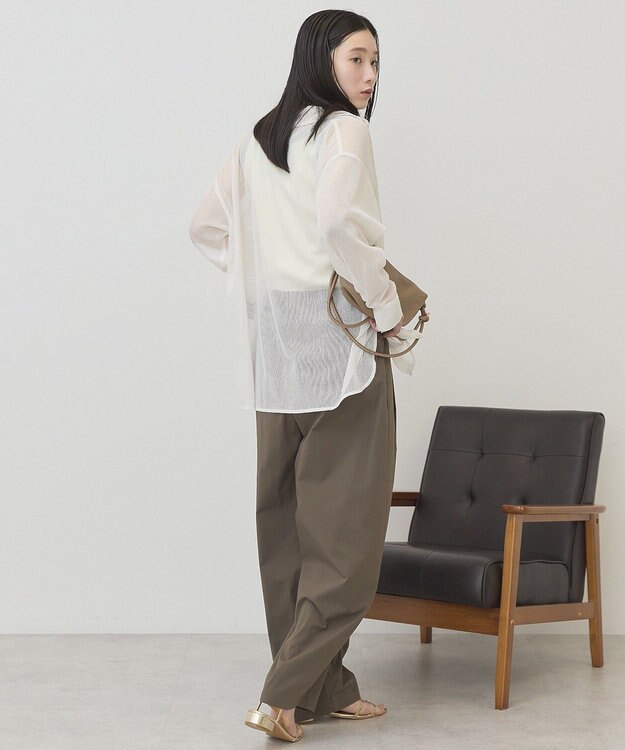 AMERICAN HOLIC メッシュ長袖シャツ Ivory