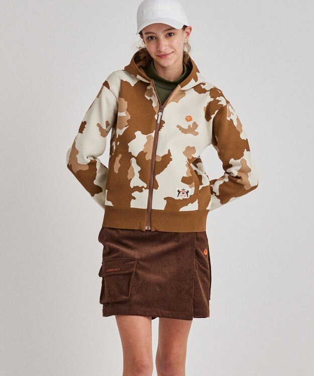 PW CIRCULUS 【WOMEN】コーデュロイ スカート見えショーツ ダークブラウン系