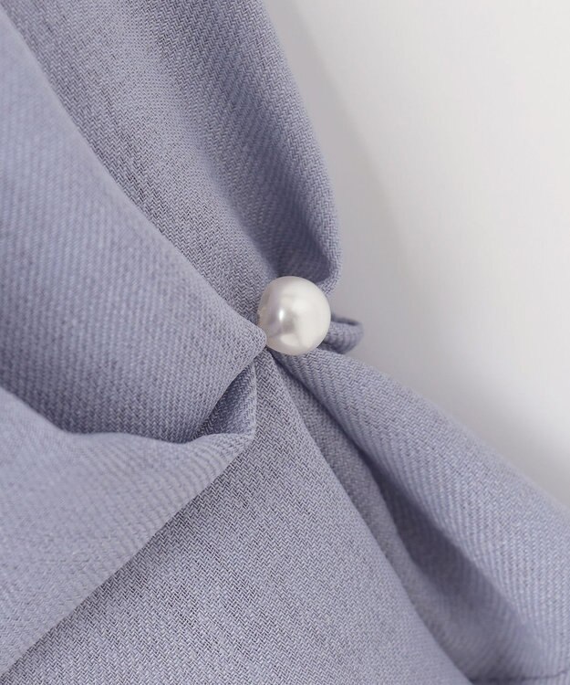 ANY SIS S 【速乾・接触冷感】スムージーポリエステル クルーネック ブラウス ライトブルー